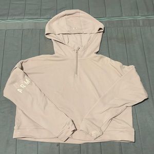 Underarmour cropped quater zip hoodie
